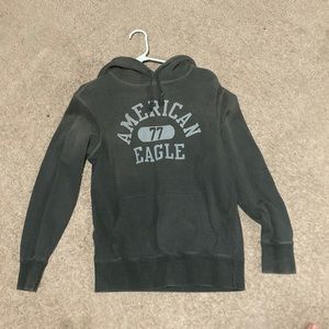 VINTAGE American Eagle hoodie-XS CHARCOAL